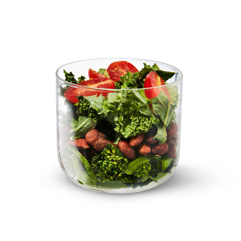 Lunchschale aus Glas, Mandel, 600 ml