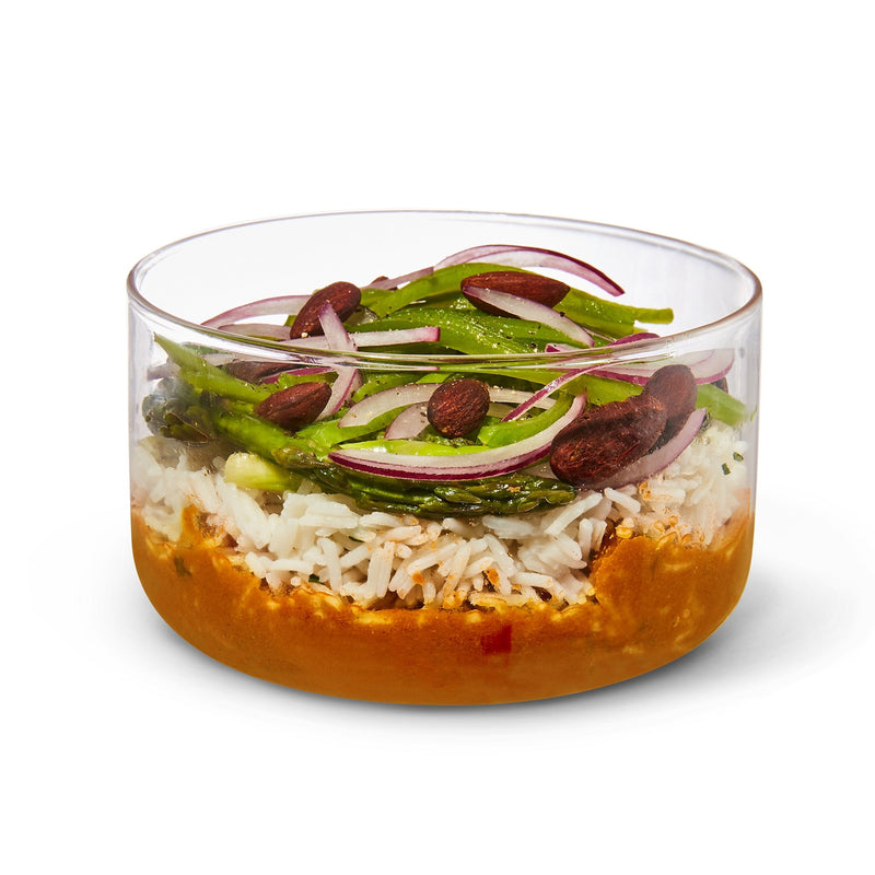 Lunchschale aus Glas, Schiefer, 750 ml