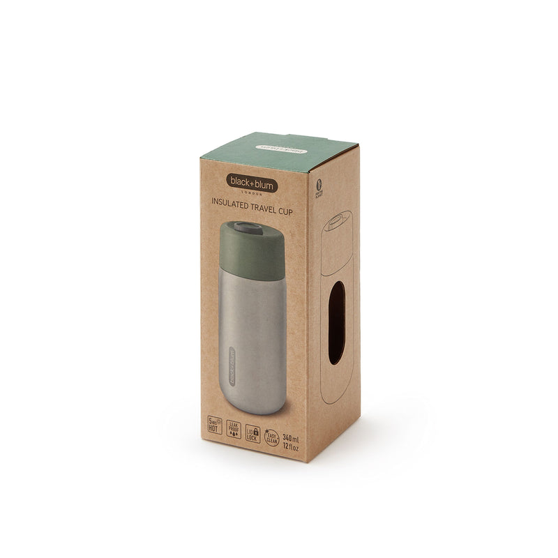 Edelstahl To Go Isolierbecher, olive, 340 ml