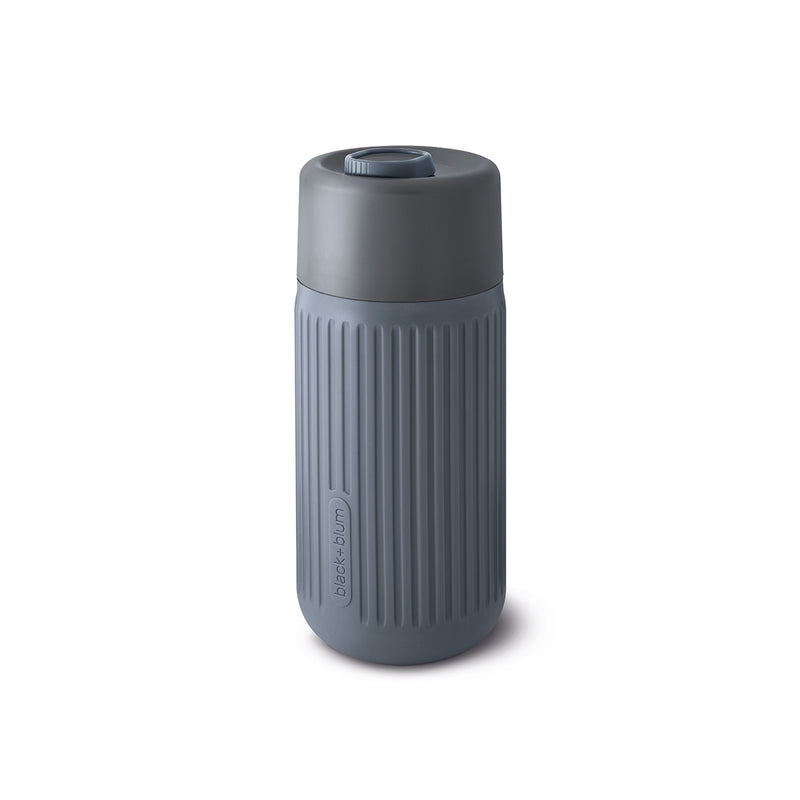 Glas To-Go Becher, schiefer, 340 ml