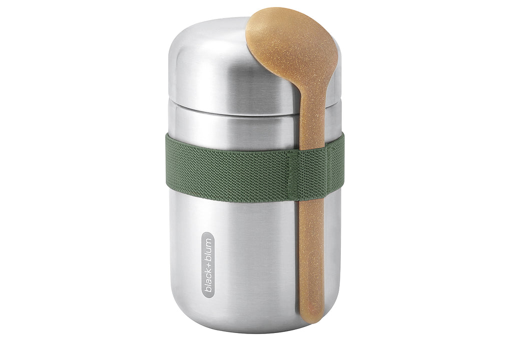 BLACK+BLUM Food Flask Speisegefäß 400ml olive Edelstahl