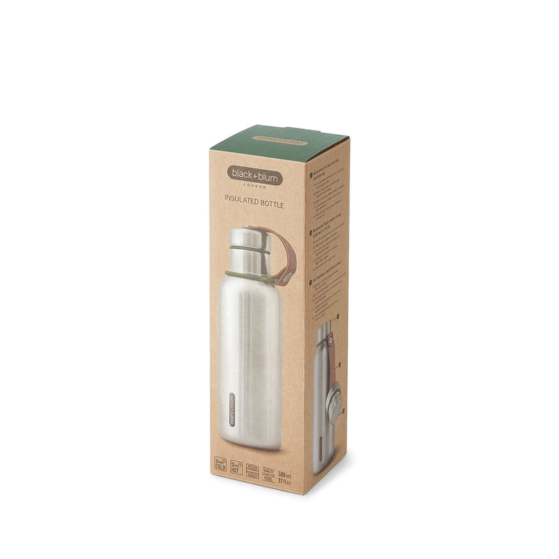 Isolierflasche (optimiertes Design), olive, 500 ml