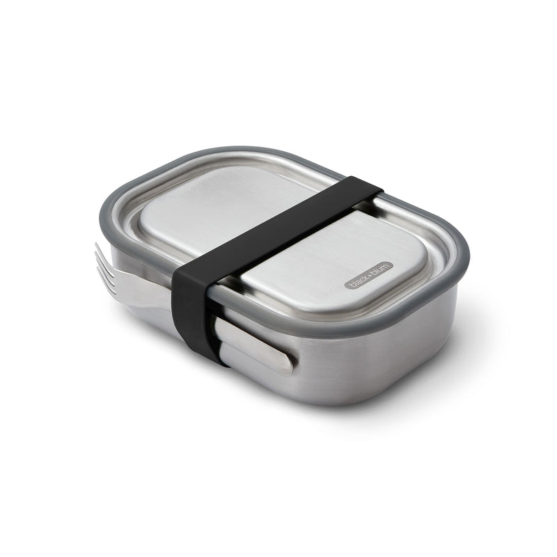 Edelstahl Lunchbox, groß, Schwarz 1000 ml