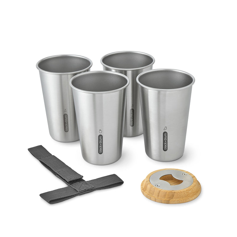 Becher Set aus Edelstahl, 500ml