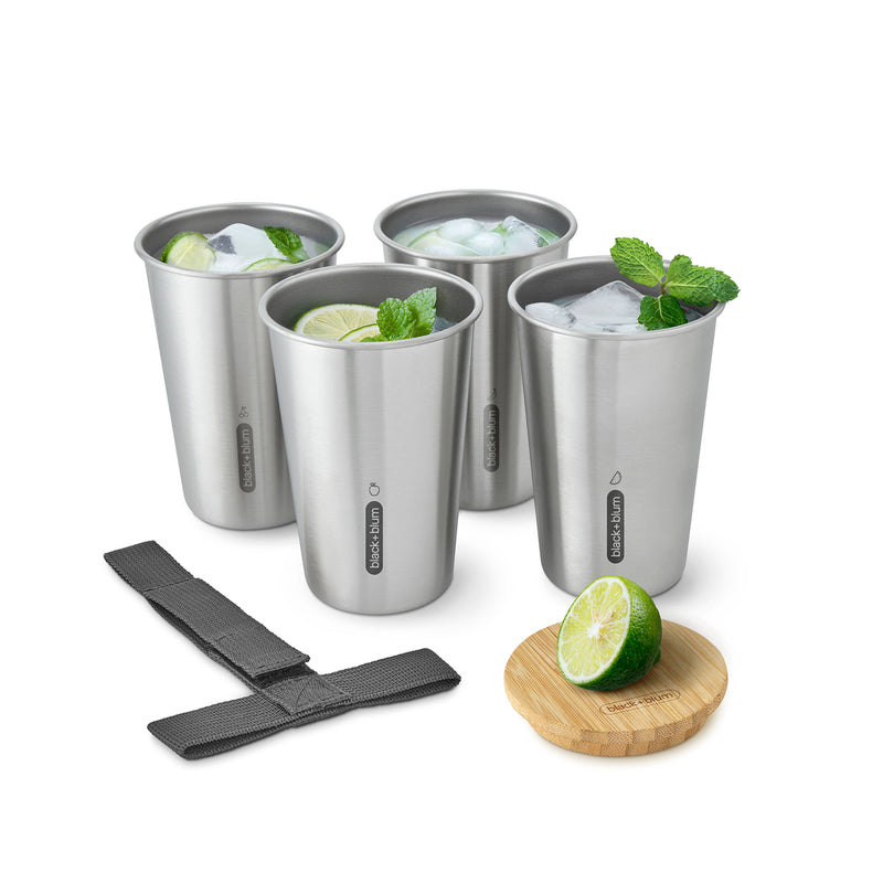 Becher Set aus Edelstahl, 500ml