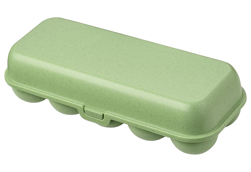 KOZIOL Eierbox Eggs to go nature leaf green