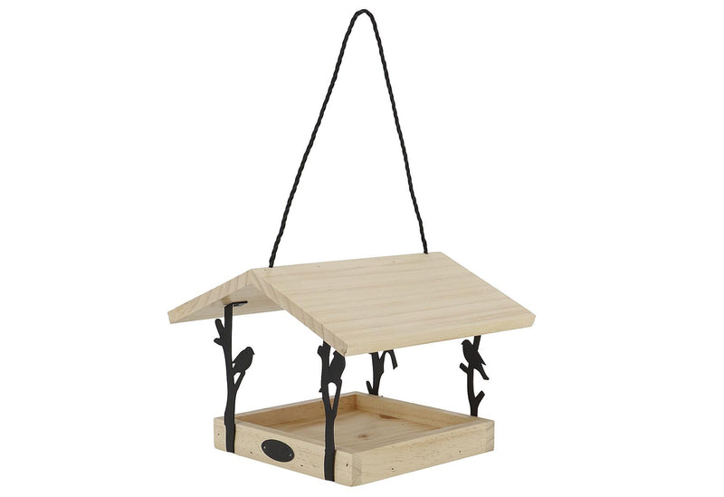 ESSCHERT Vogelfutterhaus Zilpzalp zum Hängen 24,5x24,5x18,3cm