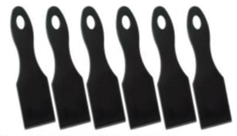 METALTEX Raclettespachtel 14x4cm schwarz 6 Stück