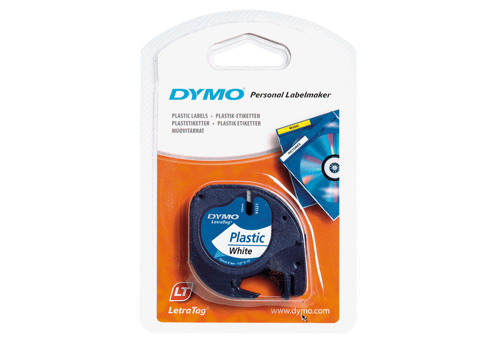 DYMO Ersatzband für LT 100H/200B Plastik 12mmx4m weiß