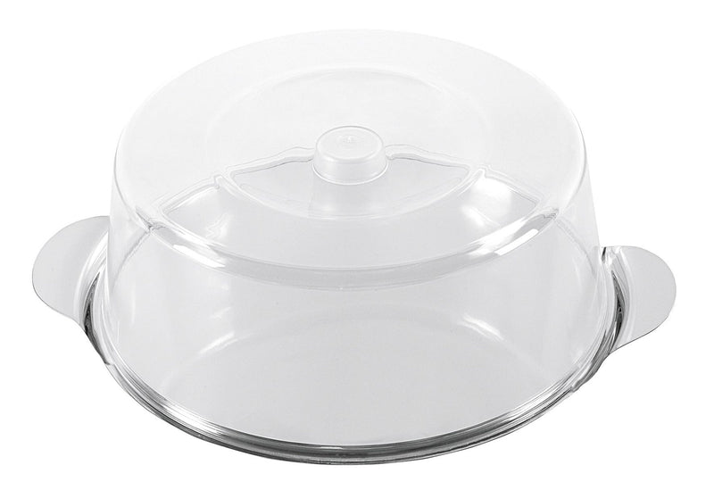 APS Tortenplatte mit Haube Edelstahl/Kunststoff 11cm Ø30cm
