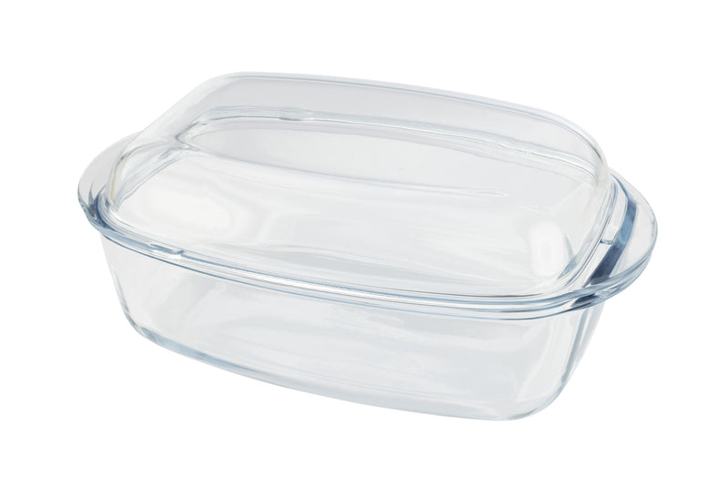 PYREX ESSENTIAL Kasserolle rechteckig Glas 3l+Deckel 1,5l