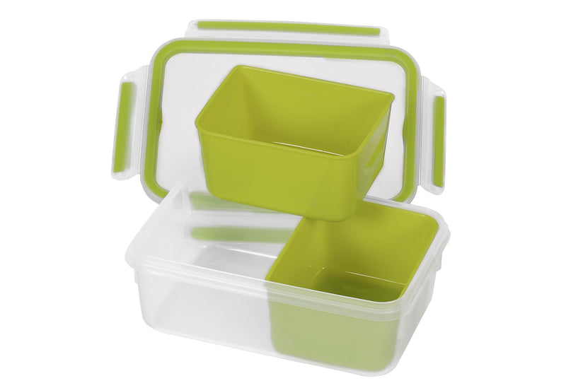 EMSA Clip & Go Snack rechteckig mit Einsätzen 1,0l