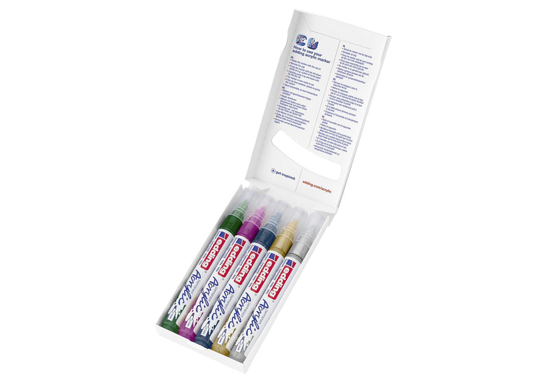 EDDING Acrylic Marker 5100 medium festlich 5Stück