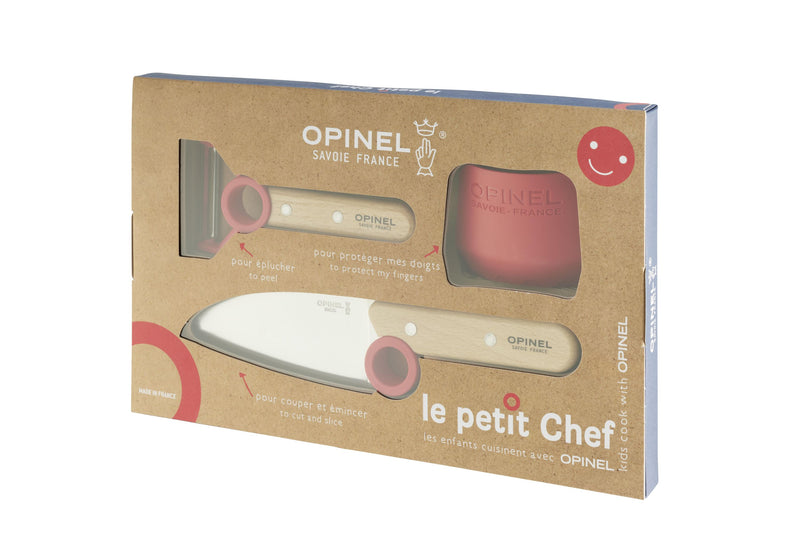 OPINEL Kinder Kochmesser-Set Le petit Chef 3teilig