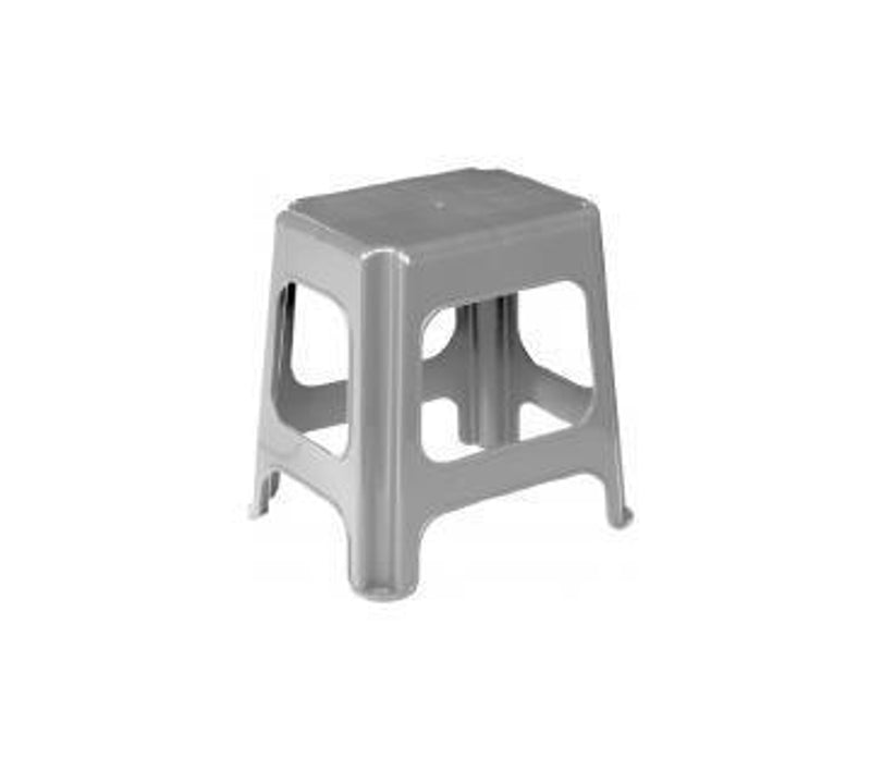 KEEEPER Maxi Tritt-/Sitzhocker light silver