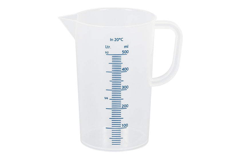 Messbecher 0,5 l transparent