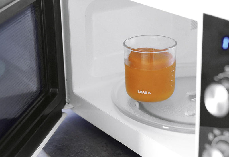 BEABA Portionsbehälter aus Glas 250ml sunrise color mix 6er Set