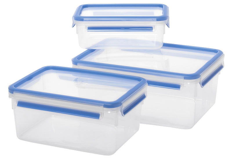EMSA Frischhaltedosenset Clip & Close 1,0l/2,3l/3,7l 3teilig blau
