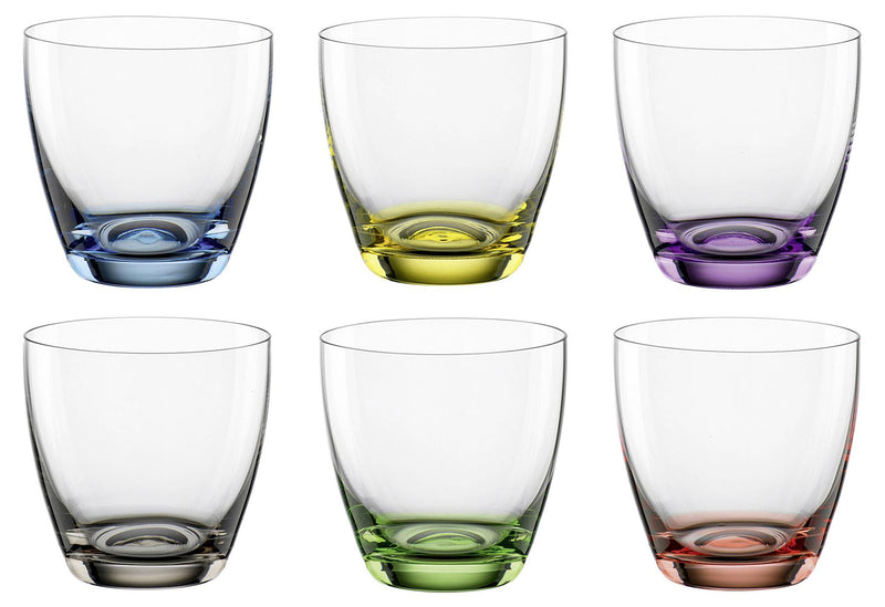BOHEMIA Selection Whiskybecher Viva Colori 300ml farbig sortiert 6er Set