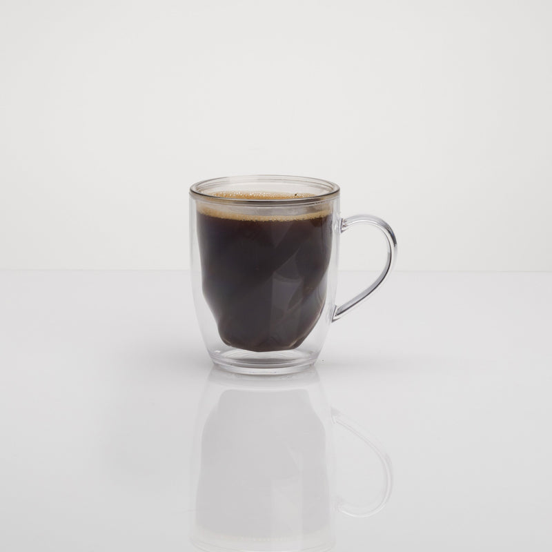 FLAMEFIELD Kaffeebecher doppelwandig Acryl klar