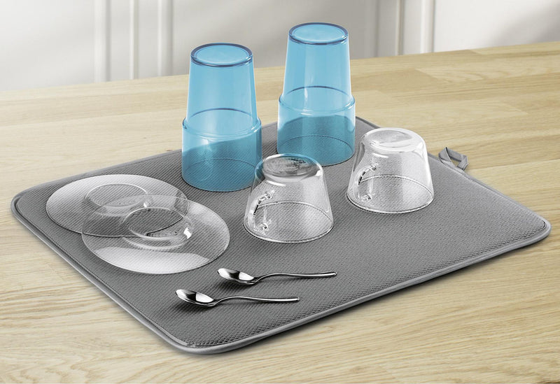 METALTEX Abtropfmatte Microfaser 40x45cm grau