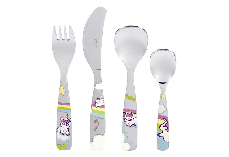 Kleine Einhörner - Kinderbesteck Set, 4-teilig