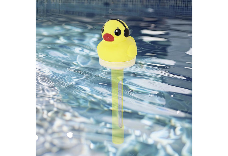 HI Solarbetriebener Thermometer Ente 7,6x24,1cm