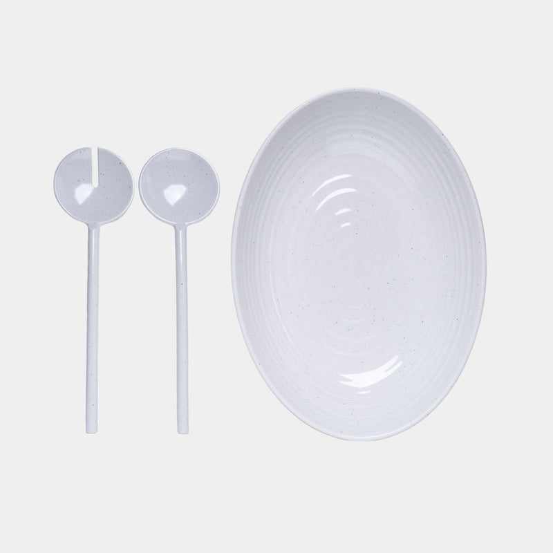 FLAMEFIELD Salatset Granite Pearl Melamin 3tlg.