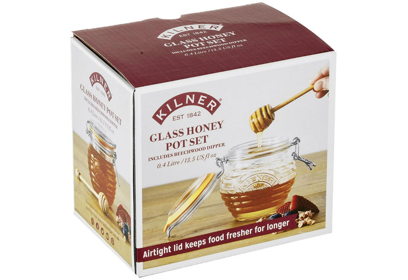Honigtopf mit Honiglöffel, 400 ml