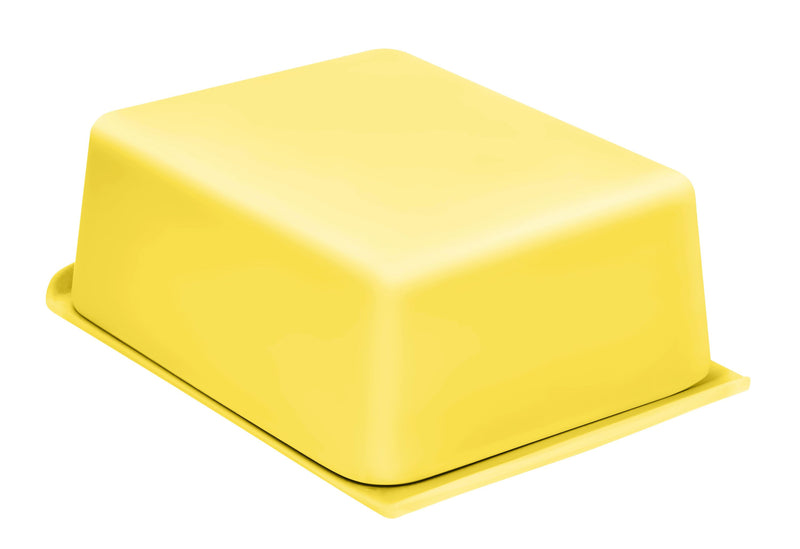 MAGU Butterdose Natur-Design gelb