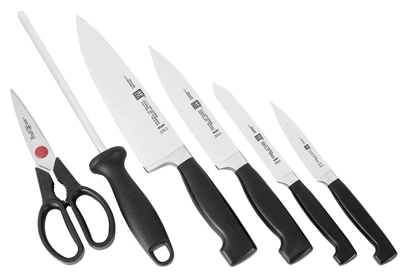 ZWILLING Messerblock mit 6 Messern Vier Sterne 7teilig