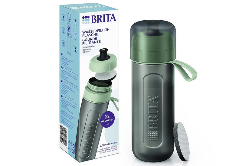 BRITA Wasserfilter-Flasche Active dunkelblau inkl. 2 MicroDisc
