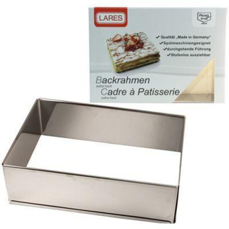 LARES Backrahmen Caro extra hoch 32x46x7,5cm Edelstahl
