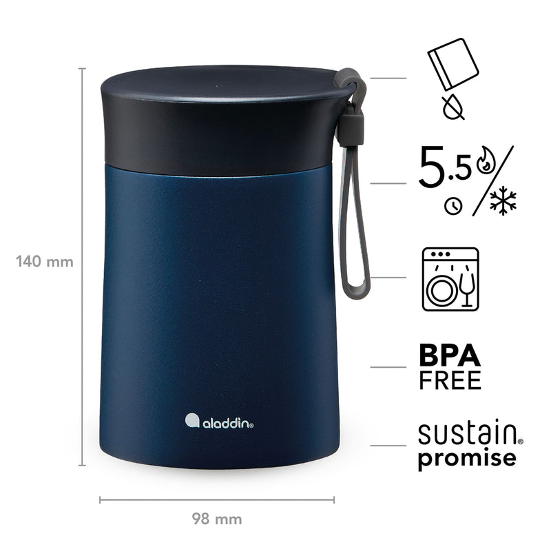 Bistro Lunch-Thermobecher, 0,4L, Navy-Blau
