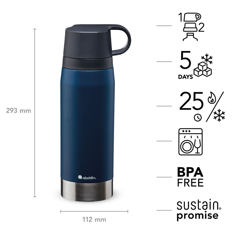 CityPark Thermoflasche, 1,1L, Navy-Blau