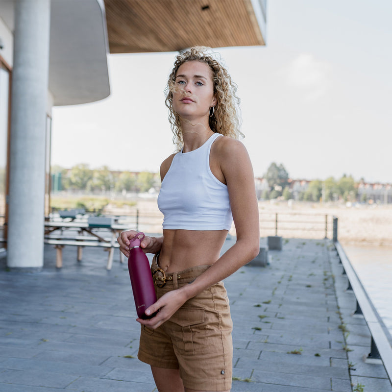 CityLoop Isolierflasche, 0,6L, Burgund-Rot