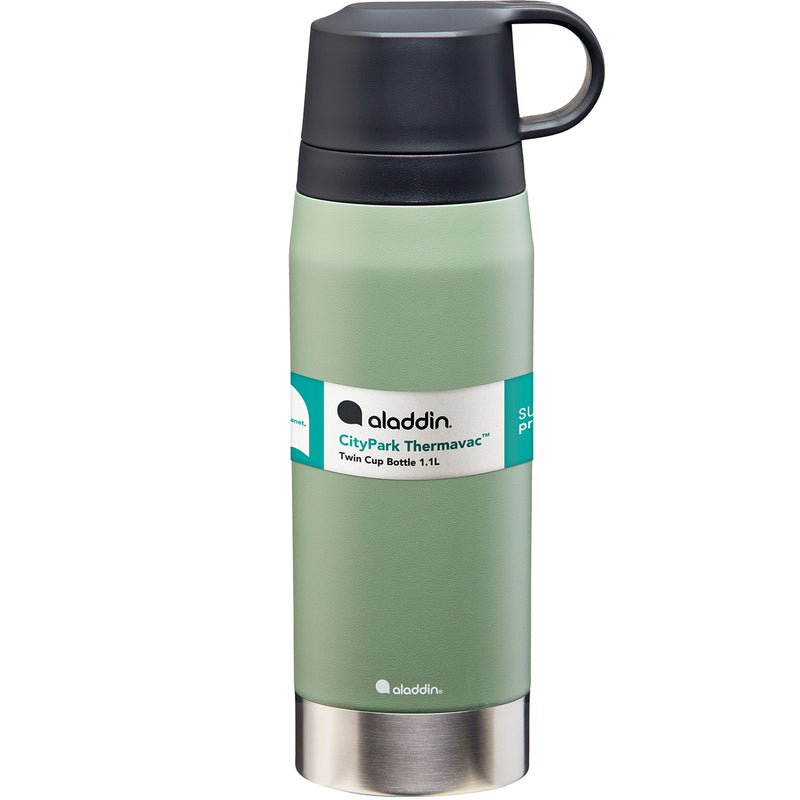 CityPark Thermoflasche, 1,1L, Salbei-Grün