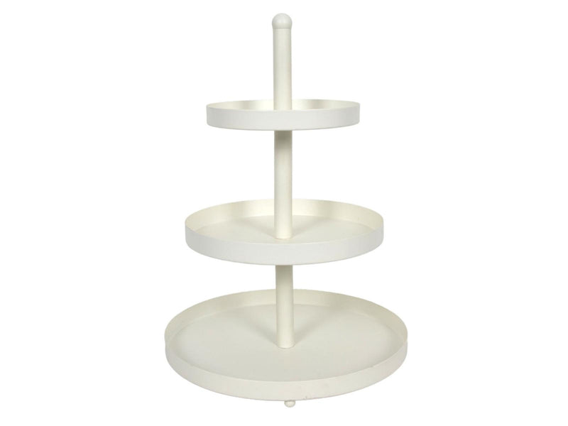 Etagere Metall 35cm 3 Etagen weiß