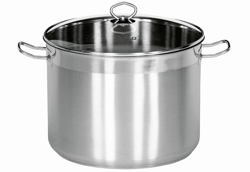 KARL KRÜGER Allzwecktopf Maxi 20 l Edelstahl mit Glasdeckel