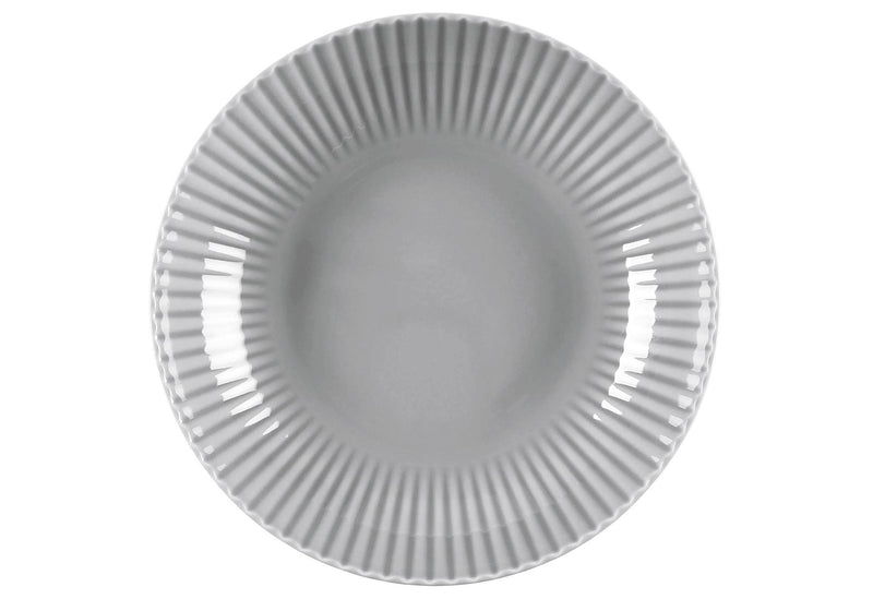 KRAUTHEIM & ADELBERG Teller tief Relief grau 22cm 2Stück
