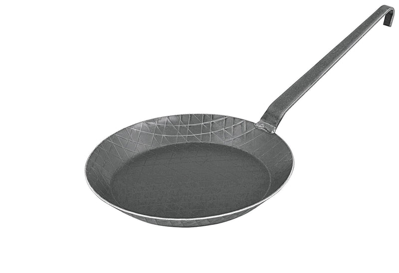 TURK Bratpfanne schmiedeeisern mit Hakenstiel Ø24cm schwarz