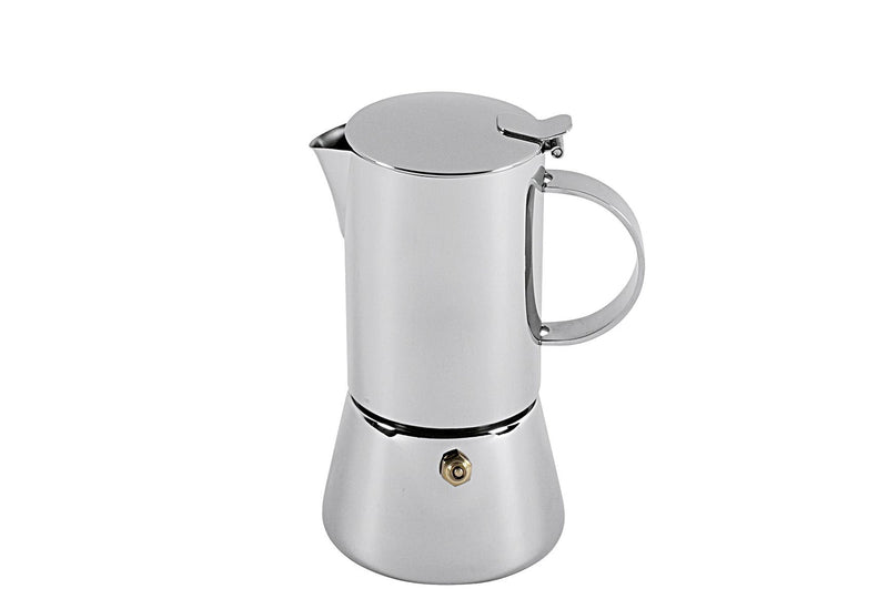 CILIO Espressokocher Aida 4 Tassen Edelstahl poliert 18,5cm Ø9,5cm