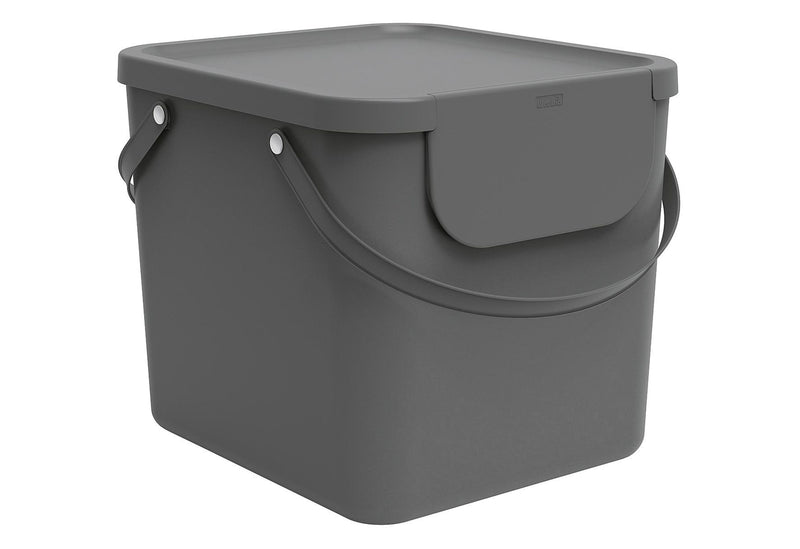 ROTHO Abfallbehälter Albula 40l 39,8x35,8x33,9cm anthrazit