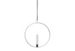 STAR TRADING LED Kerze Flamme mit Ring Ø28cm silber