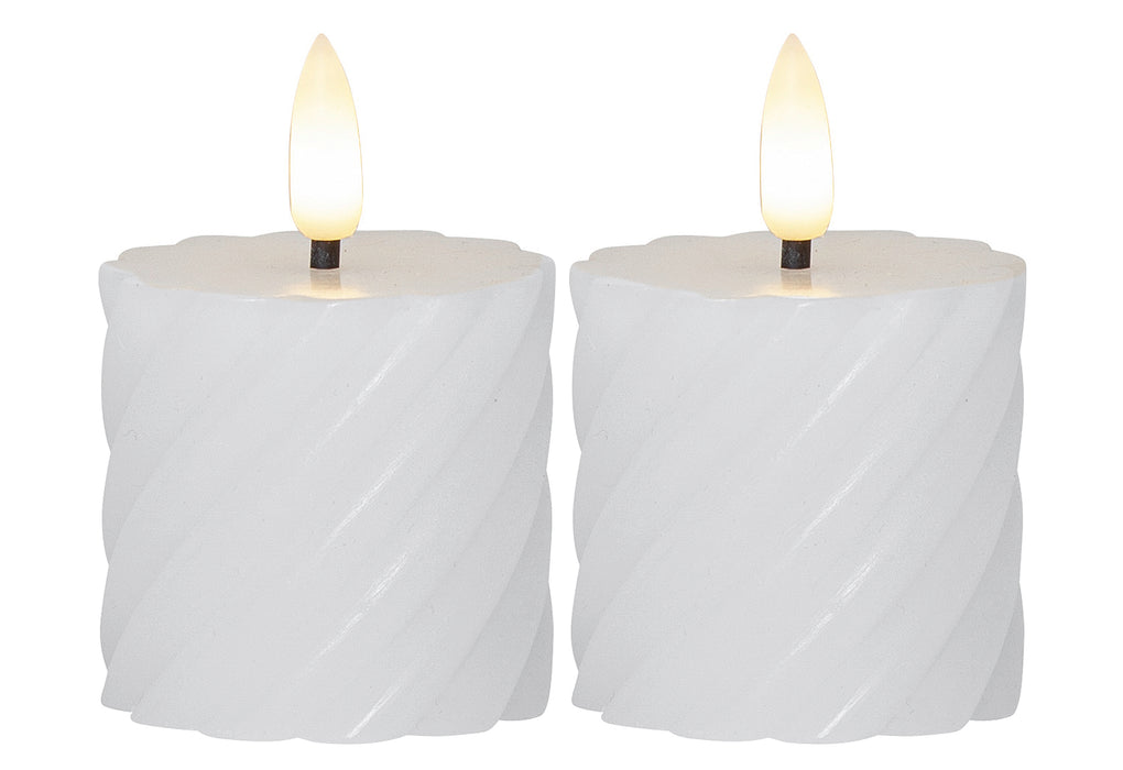 STAR TRADING LED-Echtwachs-Kerze Flamme Swirl Votive 7