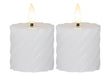 STAR TRADING LED-Echtwachs-Kerze Flamme Swirl Votive 7