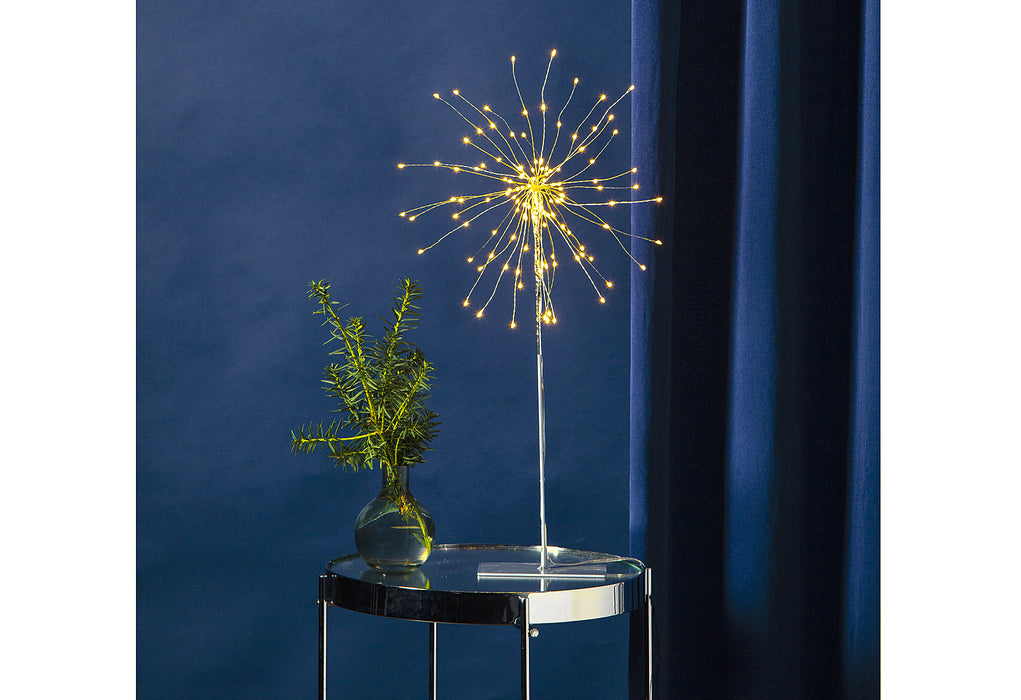 STAR TRADING Standstern Firework 3D LED 50x25cm silber