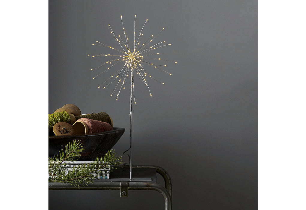 STAR TRADING Standstern Firework 3D LED 50x25cm silber