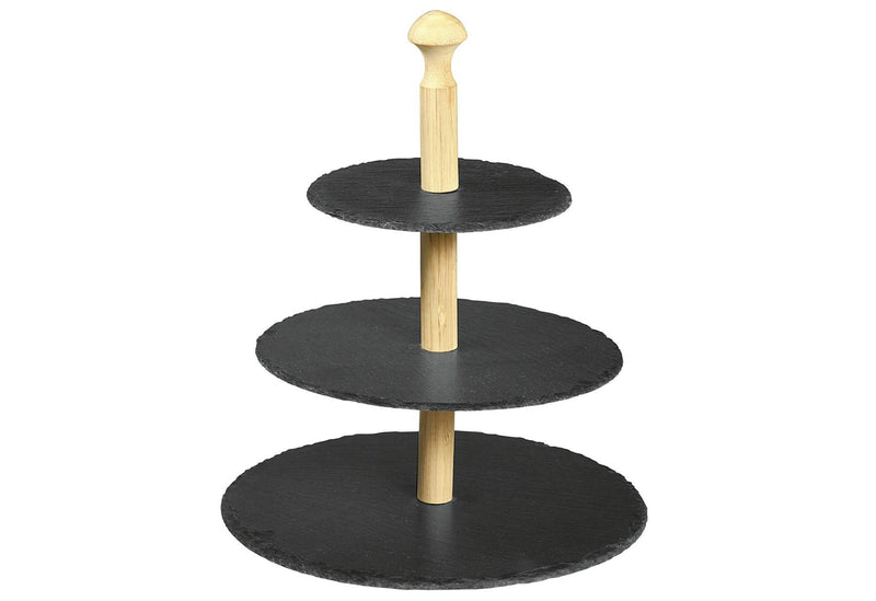 KESPER Etagere Schiefer 3-stöckig 31x4,5x31cm