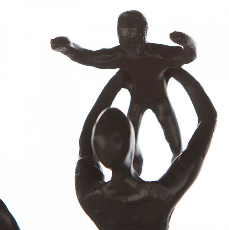 Themen Figur, Skulptur mit Spruch und Weisheit, „  WER PAUSEN MACHT, HAT MEHR VOM LEBEN  “ , aus Eisen BRÜNIERT, durch wundervolles Design in Szene gesetzt, 16 x 11 x 10 cm, tolle Geschenkidee